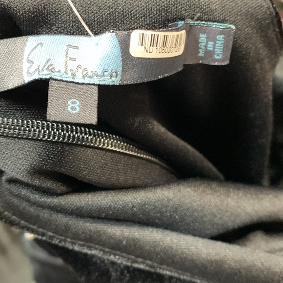 EVA FRANCO brewster jumpsuit in black velvet pearl sizes 4,8 - Picture 9 of 9